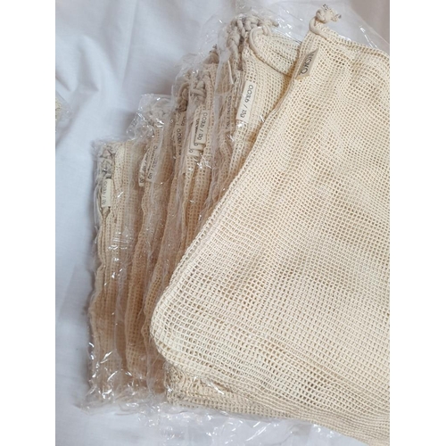 104 - Huge Collection of Approx 220pcs Organic Cotton Bags in 2 x Sizes (Approx 120pcs 24 x20cm and Approx... 