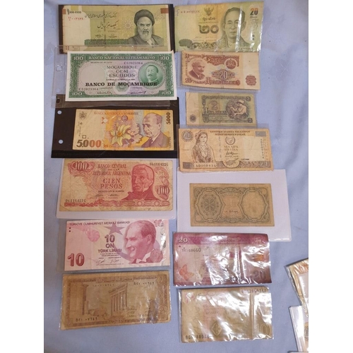 130 - Large Collection of 60pcs of Banknotes from Around the World