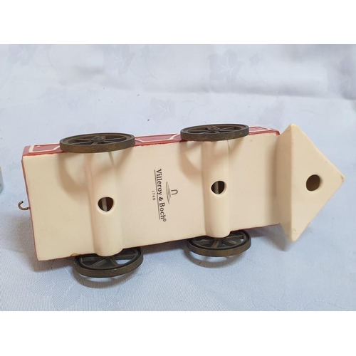 30 - Villeroy & Boch Antique Locomotive Candle Holder (Approx 18 x 13cm)