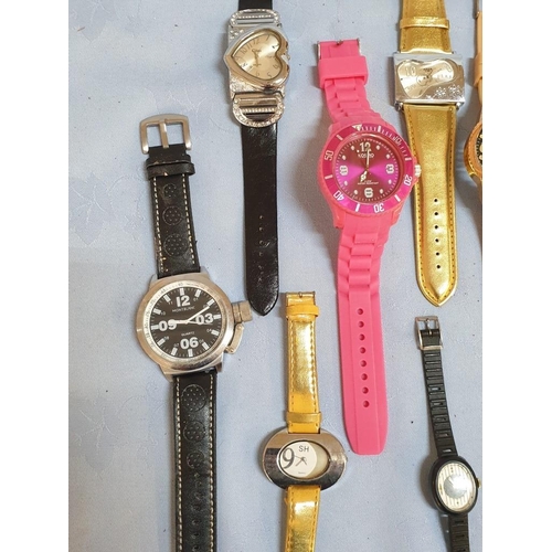 413 - A Collection of Modern Watches Plus; 1 x Watch Face and 1 x with .925 Bracelet with Cyprus Assay Sta... 