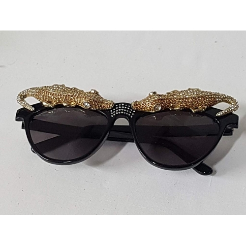 195 - Anna Dello Russox H/M Alligator Topped (938190)Sunglasses Together with Fancy 