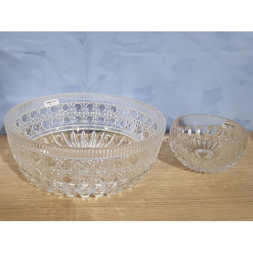 91 - Collection of Assorted Crystal & Glassware; Bowls, Candlestick & Holders, Dishes, etc (10)