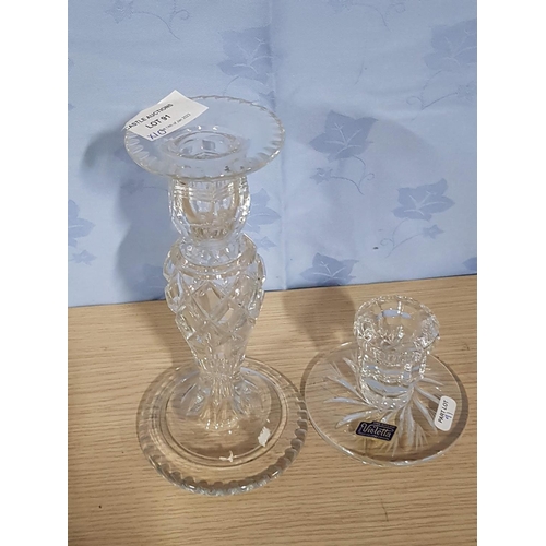 91 - Collection of Assorted Crystal & Glassware; Bowls, Candlestick & Holders, Dishes, etc (10)