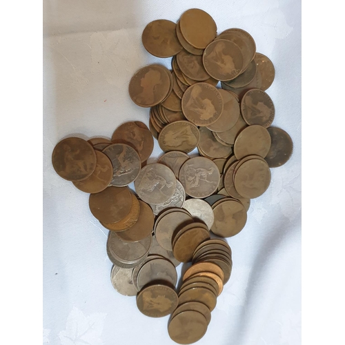 115 - Large Collection of Victorian Pennies and Many Others English Coins and From Around the World