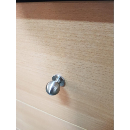 168 - MDF Chest of Drawers with Matt Chrome Handles (45 x 60 x 90.5cm)