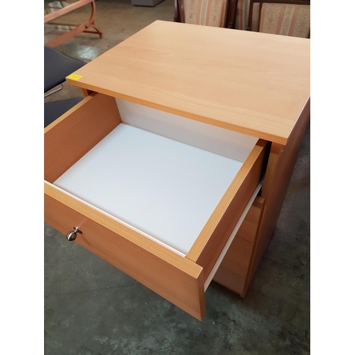 168 - MDF Chest of Drawers with Matt Chrome Handles (45 x 60 x 90.5cm)