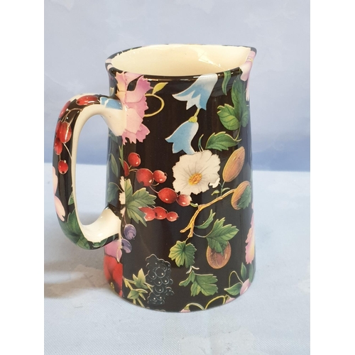 167 - 18ct Gold Emerald & Diamond Ring, Oval Cut Center Green Stone Offset by 4 x Round and 6 x Baguette C... 