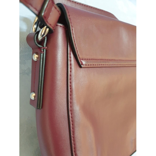 200 - Armani Jeans Ladies Burgundy Colour Shoulder Handbag, 922578 CC864,