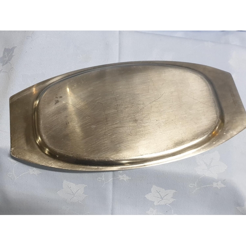 219 - Silver Plated / Stainless Steel Coffee and Tea Pots Together with Gravy Boats on Tray (7)