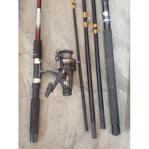 220 - 3 x Fishing Rods and Accessories (Rods; 