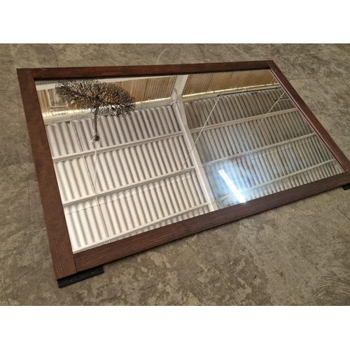 201 - Rectangular Wall Mirror with Wood Effect Surround (Approx. 145 x 90cm).

** Never Used - Showroom Di... 