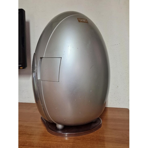 232 - 'Chilli Egg' Mini Fridge / Cooler / Warmer (Model: CH-0110L), with Car Adapter Lead, Colour: Silver,... 