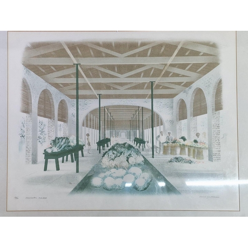 233 - Framed Signed Limited Edition Print by David Gentleman (2003- ), Titled 'Charlston Market', No. 48/1... 