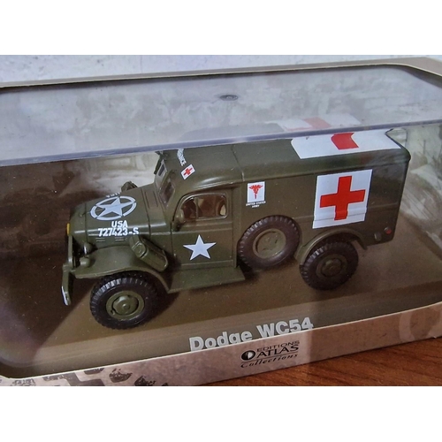 30 - Collection of 4 x 'Atlas Editions' Scale Model Military Vehicles in their Original Boxes, Together w... 