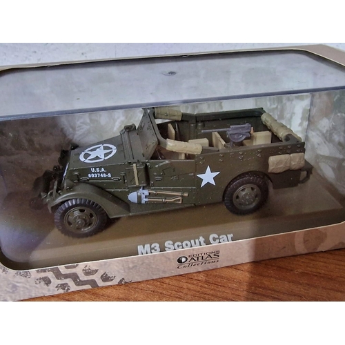 30 - Collection of 4 x 'Atlas Editions' Scale Model Military Vehicles in their Original Boxes, Together w... 