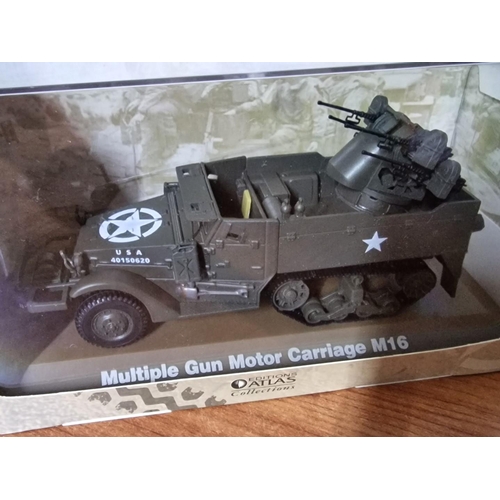 31 - Collection of 4 x 'Atlas Editions' Scale Model Military Vehicles in their Original Boxes, Together w... 