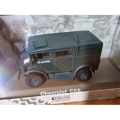 31 - Collection of 4 x 'Atlas Editions' Scale Model Military Vehicles in their Original Boxes, Together w... 