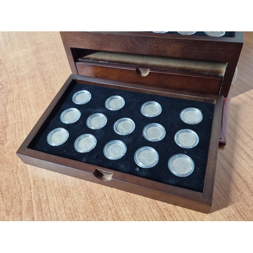 39 - British Coin Collection; 'The Last of the Sixpences' by Danbury Mint, 32 Consecutive Years of Six Pe... 