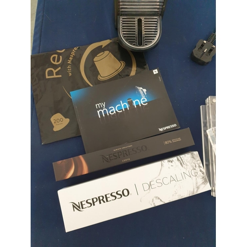 128 - Nespresso Coffee Maker, (Type C61), Made in Switzerland with Accessories Incl; Coffee Capsule Stand ... 