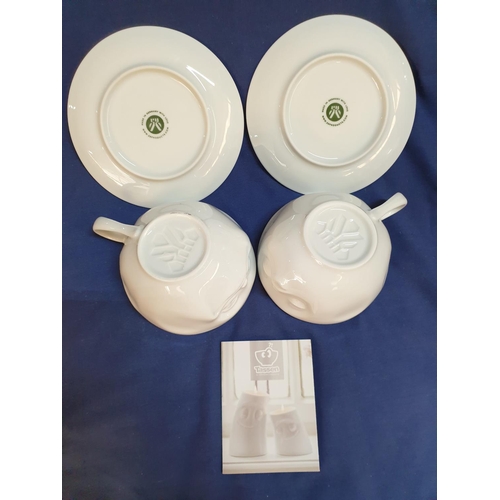 245 - Tassen Porcelain Coffee Cups with Saucers with 