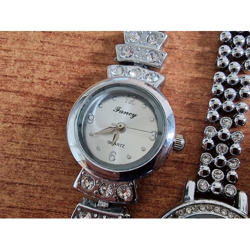 119 - Collection of 4 x Ladies Stainless Steel / Silver Tone Wrist Watches; Next743892 08/11, Rave, M&G an... 