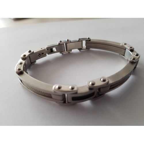 169 - Men's Jewellery Visetti Stainless Steel Bracelet and One Other