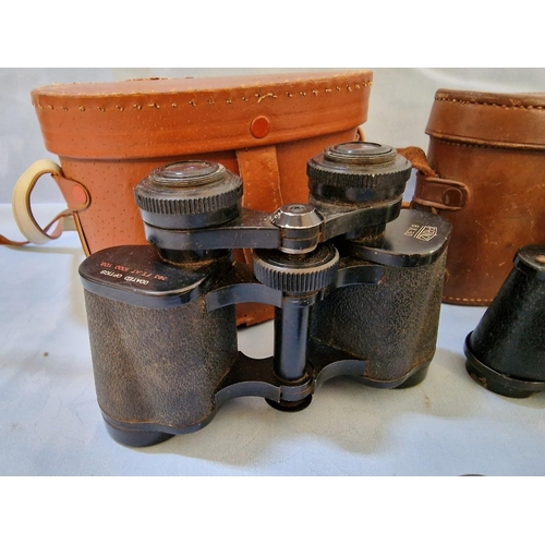 27 - Collection of 4 x Assorted Binoculars with Cases, (A/F, Spares or Repair), (4)