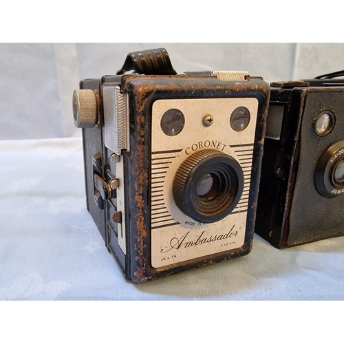 29 - Collection of 5 x Vintage Box Cameras; Kodak Six-20 Brownie C, Model E, Junior, Coronet Consul & Amb... 