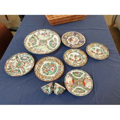 278 - Large Collection of Assorted Chinese Hand Painted Porcelain (Large Plate Dish (Ø30cm) 3 x Small Plat... 