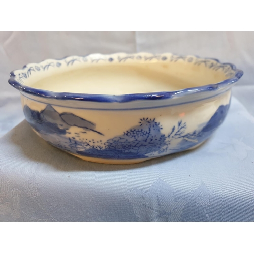 280 - Blue & White Assorted Collection of Porcelain and Ceramic Tableware inc; Small Plates, Bowl, Large R... 