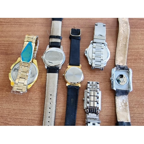 272 - Collection of Gents Wrist Watches; 'M&H' Gold Tone, 'Aldo' Stainless Steel on Black Leather Strap * ... 