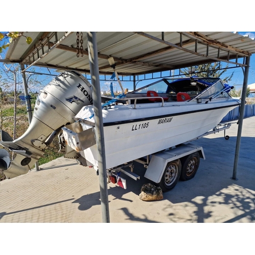 23 - 'Mariam', 5m Draco Speed Boat with 90HP Honda Engine (Trailer NOT Included) 

* Nb. Trailer NOT Incl... 