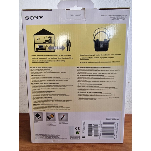 300 - Sony Wireless Stereo Headphone (Model: MDR-RF855RK) with Box, (Un-Tested)