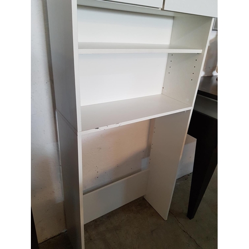 137 - Over Washer White Finished Cupboard (190 x 24.5 x 64cm)