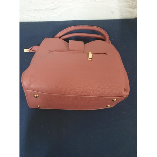 151 - Collection of Ladies Handbags in White, Pink Brown