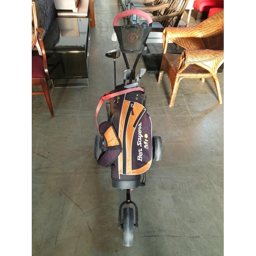 208 - Golf Clubs Set with Bag and Trolley