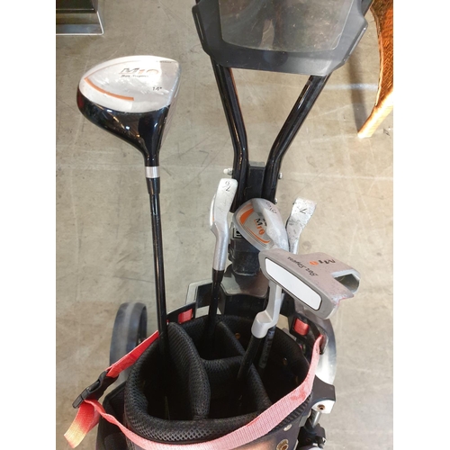 208 - Golf Clubs Set with Bag and Trolley