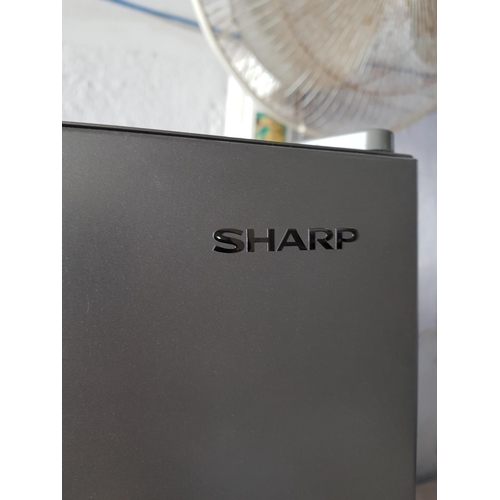 92 - Sharp Silver Fridge / Freezer, SJ-BB04NTXS1EU Sharp Combi (170 x 55 x 60cm)