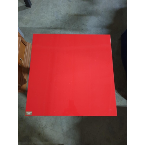 138 - Ikea Red Square Coffee Table (55 x 55 x 45.5cm)