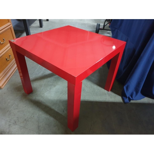 138 - Ikea Red Square Coffee Table (55 x 55 x 45.5cm)