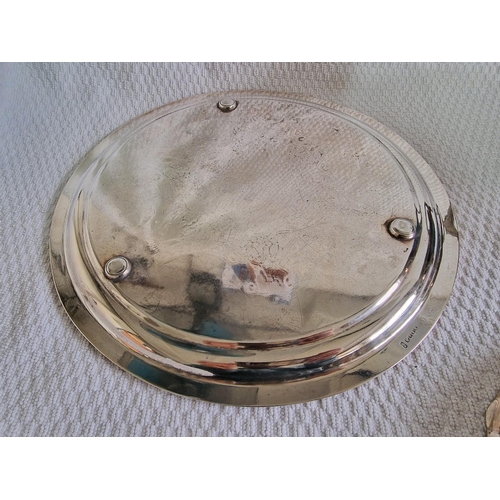 164 - Vintage Silver Plated Oval Shape Chaffing / Warming Dish (Approx. 36 x 22 x 20cm Overall), Together ... 