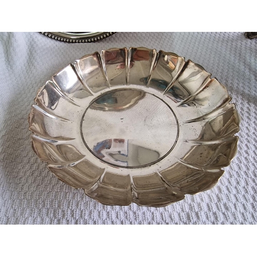 164 - Vintage Silver Plated Oval Shape Chaffing / Warming Dish (Approx. 36 x 22 x 20cm Overall), Together ... 