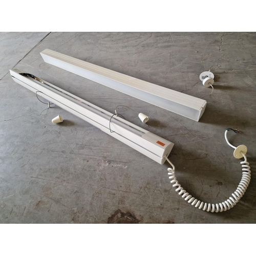 436 - 2 x Modern Ceiling Strip Lights, (2)