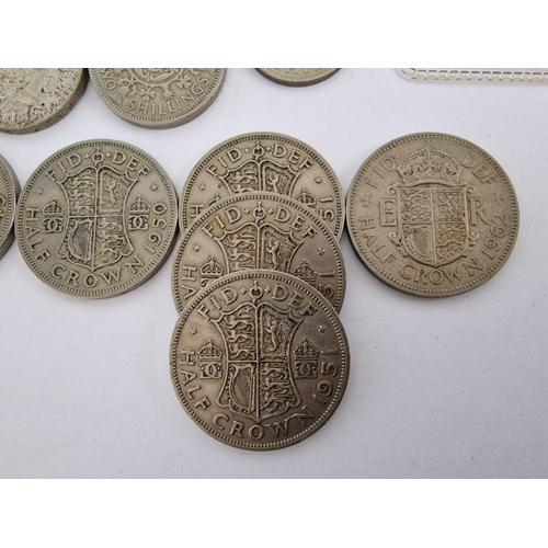 155 - Collection of Early English Coins, Incl. Sterling Silver 1889 Half Crown, 500 Silver 1944 One Shilli... 