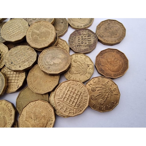 158 - Large Collection of Early / Vintage British Three Pence Coins