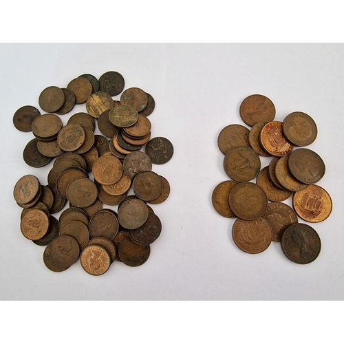 Large Collection of Early / Vintage English Half Penny and Farthing Coins