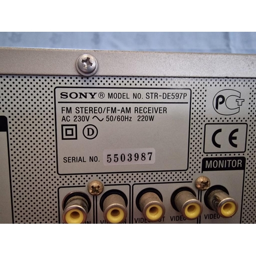 327 - Sony 6 Ch. Amplifier, FM Stereo / FM-AM Receiver, (Model: STR-DE597P)