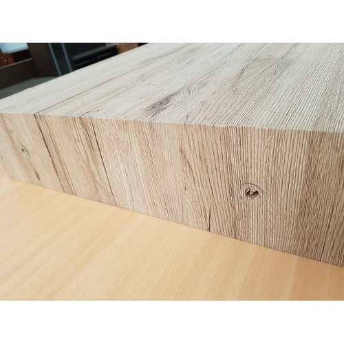 259 - Light Wood Effect Desk Top with 2 - Drawers