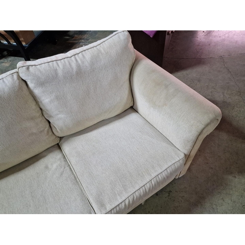 261 - Beige Colour Fabric 2-Seat Sofa, (Approx. 157 x 84cm)