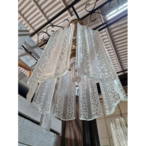 531 - Vintage Ceiling Light with Hanging Glass (8-Piece)